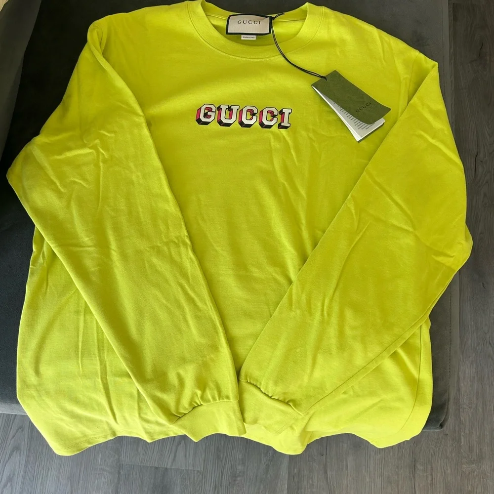 Gucci Vibrant Yellow Crewneck NWT